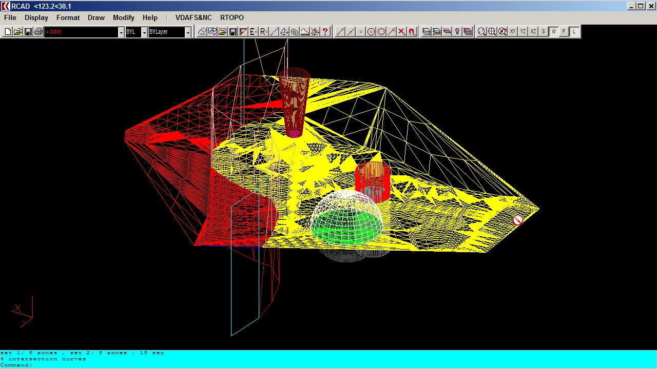 3D intersection and division in RTOPO Software