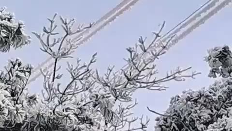 The method of moving snow on high voltage power lines