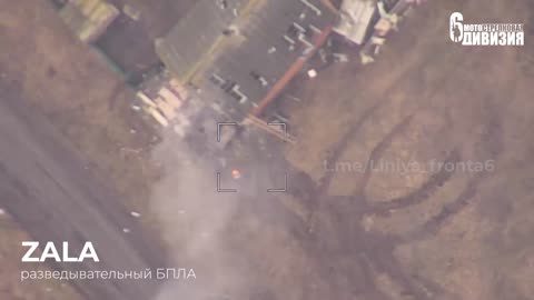 A Ukrainian SAM tried to shoot down a UAV of the 6 mssd but ended up with a Lancet