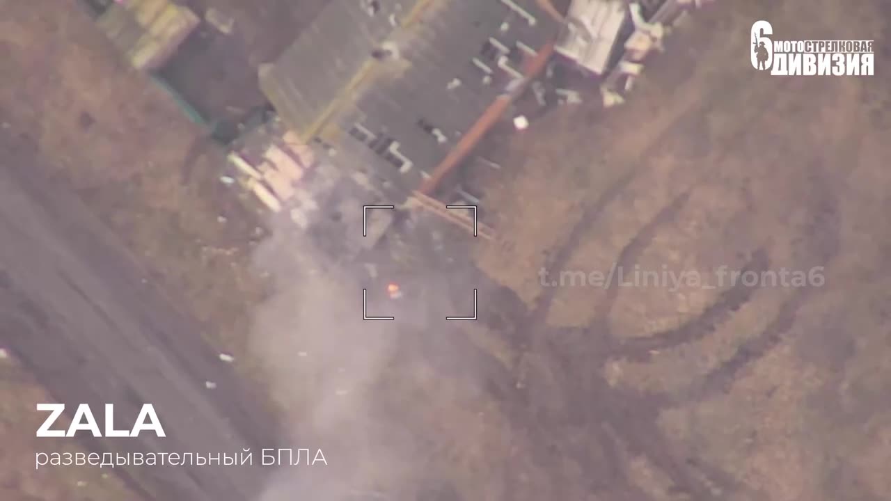 A Ukrainian SAM tried to shoot down a UAV of the 6 mssd but ended up with a Lancet