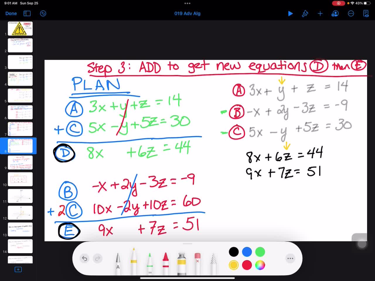 019 Advanced Algebra