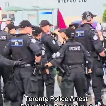 Toronto Police Arrest Palestinian Protesters at Jewish Church Event Aug 19/2024
