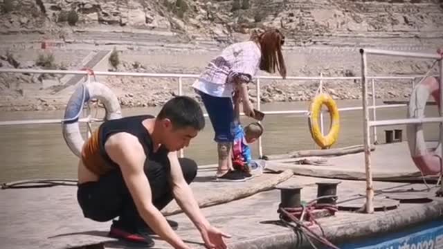 a man with a dog in china