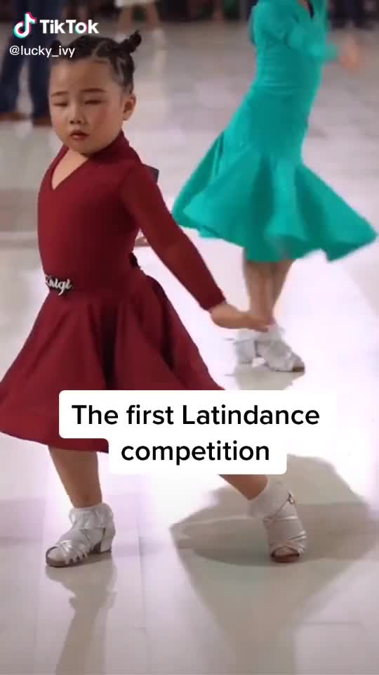 Little sweet girl dancing