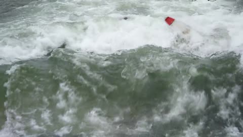 Man surfing in the tides