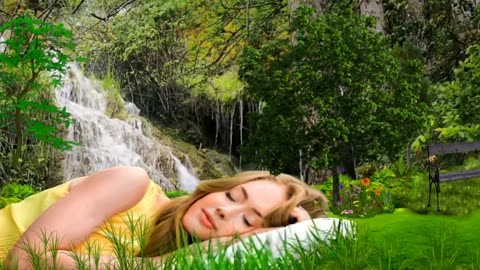 the sound of flowing water relaxes the mind, calms the soul