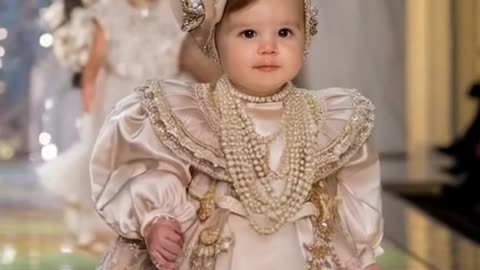 funny baby fashion show runway luxury