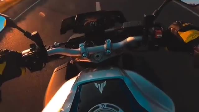 motorcycle and road speed