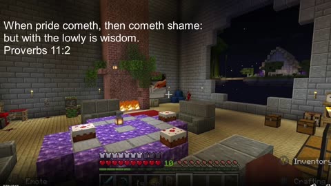 Minecraft Bible Verse of the Day Proverbs 11:2