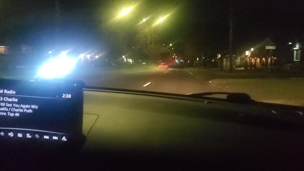 FOLLOWING CAR WITH BLOWEN OUT TIRES