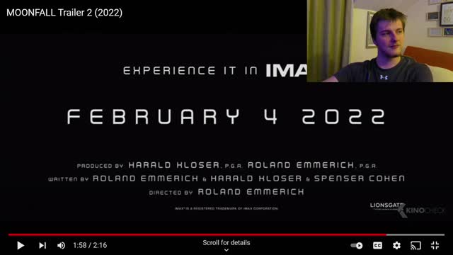 Moonfall trailer reaction.