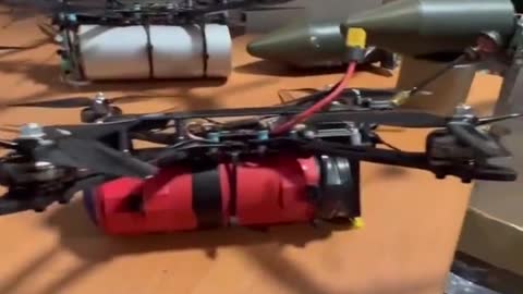 Ukrainian forces loading drones with something strange