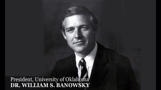 Dr. Bill Banowski at CC Leadership Luncheon at OU in 1979