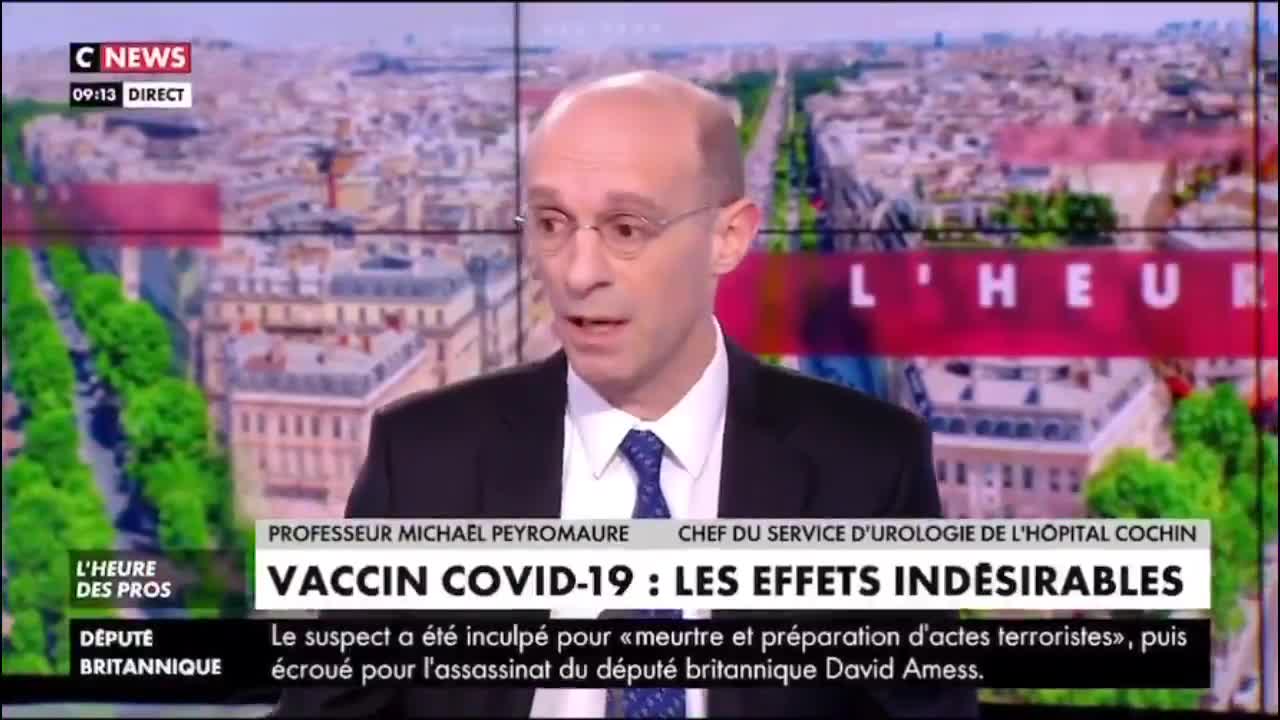 Pr Peyromaure: je suis scandalisé par la vaccination des plus jeunes.. c’est une folie..