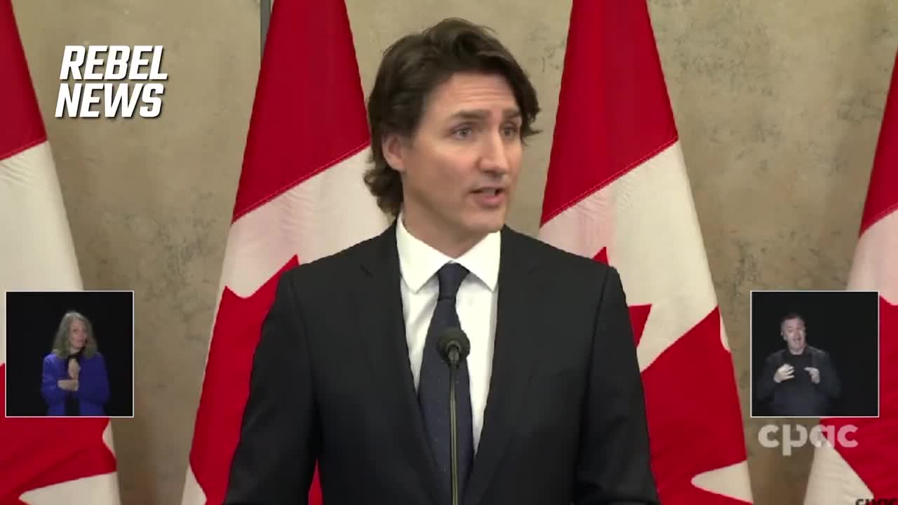 Trudeau calls a press conference to threaten protestors saying they are breaking laws