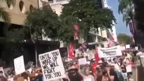 Melbourne, Australia People standing in the face of Tyranny.