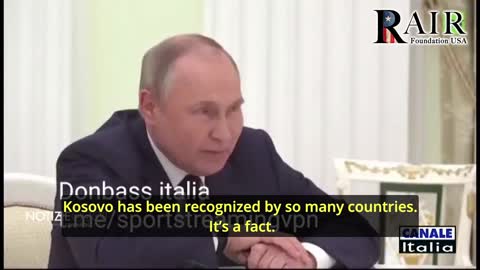 Vladimir Putin: 'Under the UN Charter, We Have the Right to Help the Donbas Region'