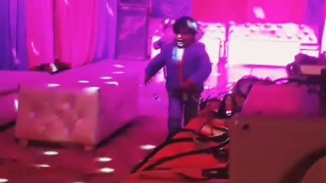 Two cute babies dancing on marriage cermony at stage.#Shorts Tiktok video