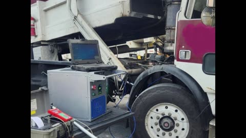 DPF hydrogen cleaning on Garbage truck. 0.00 Opacity!!