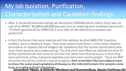 THERE IS NO COVID..PROOF OF FAKE COVID BY LABS
