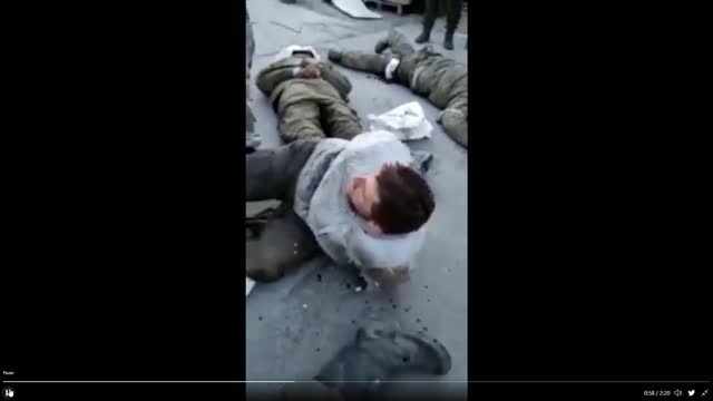 Footage of Russian soldiers captured and injured by Ukrainian forces.