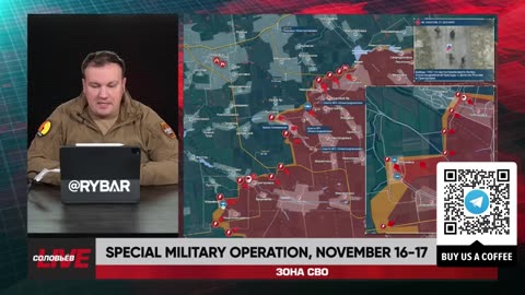 ►🇷🇺🇺🇦🚨❗️⚡️ Rybar Review of the Special Military Operation on Nov.16-17 2024