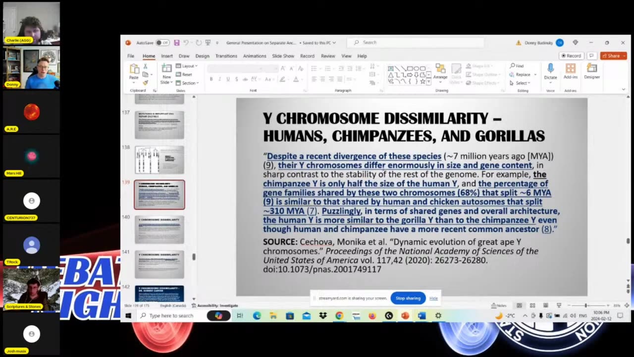 INCREDIBLE EVIDENCE FOR SPECIAL CREATION! PRESENTED IN LIVE DISCUSSION