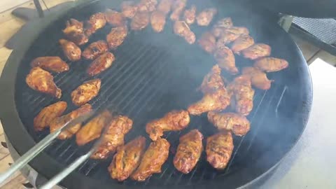 Grilled Jerk Chicken Wings: A Test Recipe for a Large Wing Competition