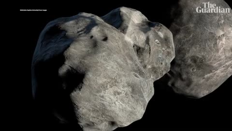 Nasa Dart mission animation shows how spacecraft could deflect asteroid