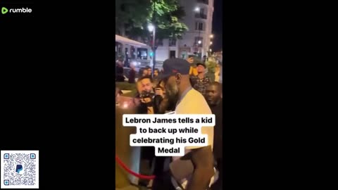LEBRON JAMES BRUSHES OFF LIL WIHTE KIDS