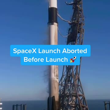 Abort Spacex falcon 9 aborted seconds before launch #shorts #shortvideo #nasa #unitedstates