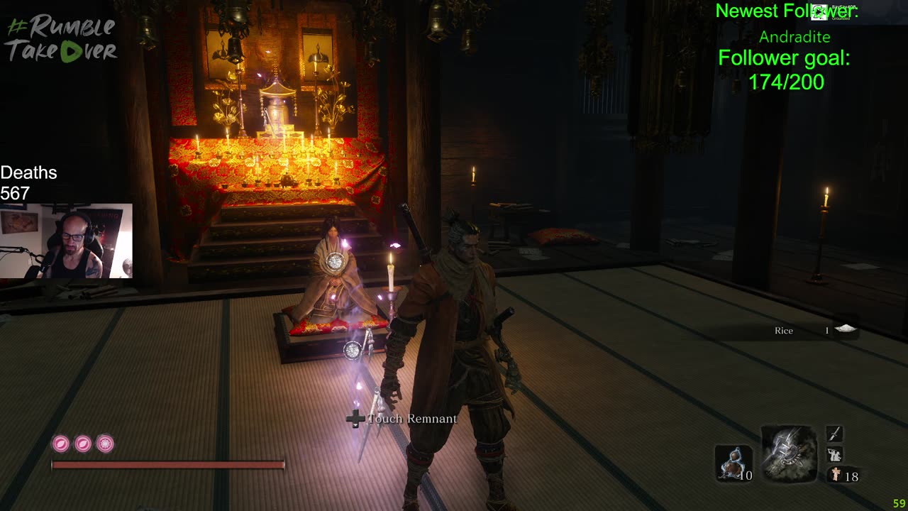 Episode 12 Sekiro 1st playthrough series - The wolf vs demon of hatred continued..... :/