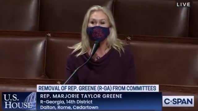 Part Two- Marjorie Taylor Greene Rises in Opposition to Being Removed from her Committee Seats