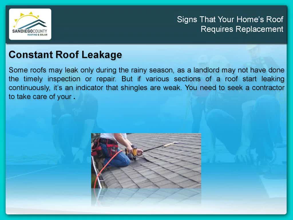 Signs That Your Home’s Roof Requires Replacement