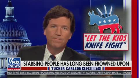 WATCH Tucker Mock The 'WOKE' Pro 'Teenage Knife Fight' Liberals