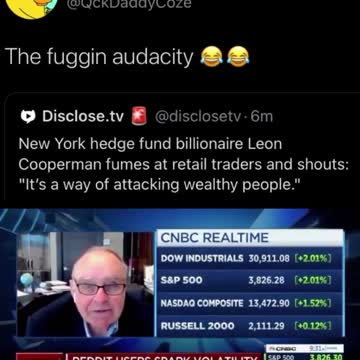 New York hedge fund billionaire Leon Cooperman fumes "It's a way of attacking wealthy people."
