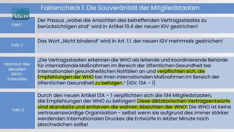 Appel au réveil international L'OMS prépare un coup sournois dans 194 pays