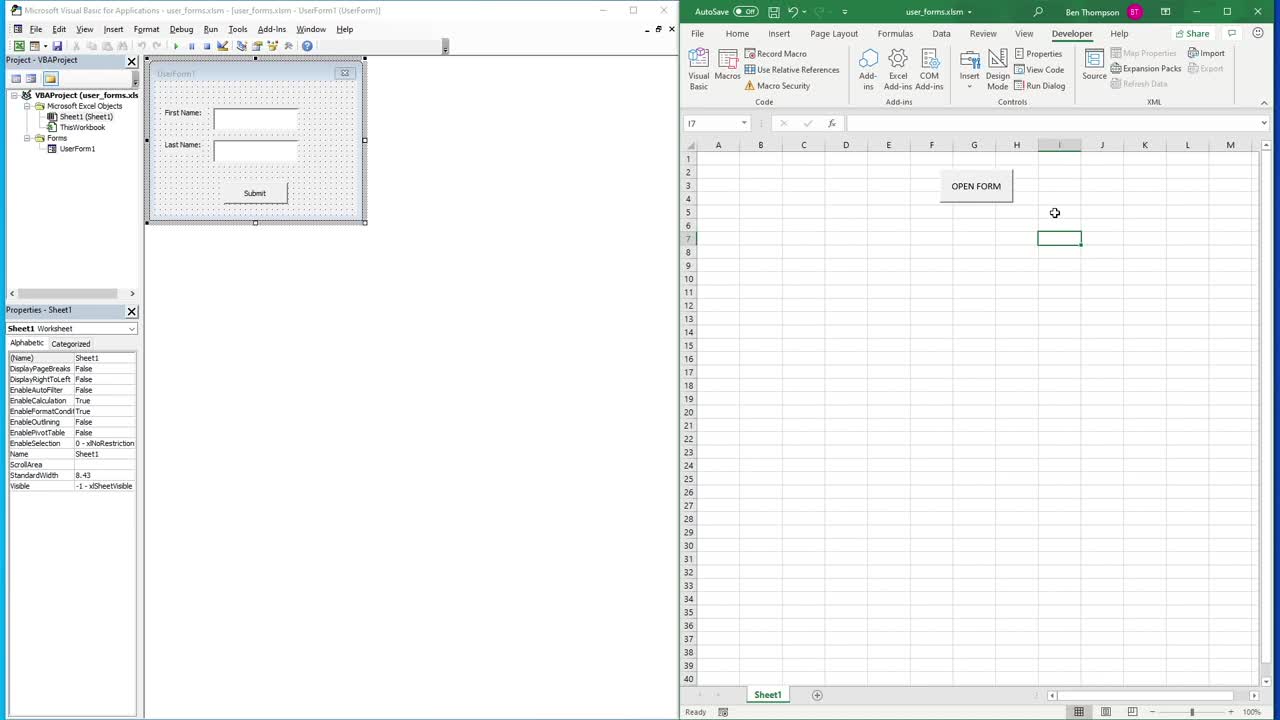 Create Your FIRST Userform for Data Entry (Excel VBA)