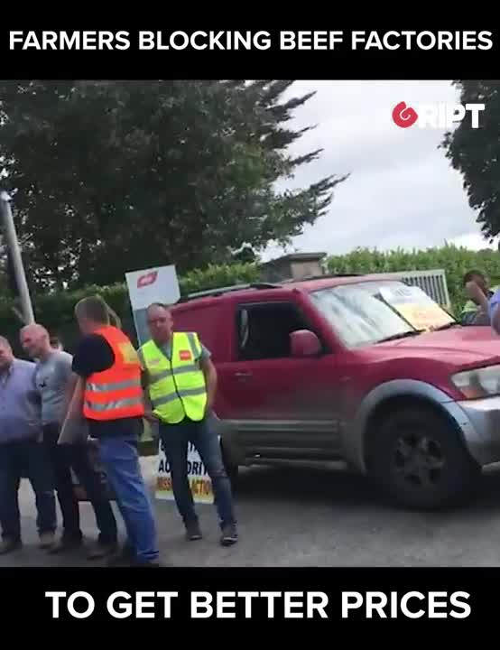 Beef Blockade - Irish Farmers Want Better Prices