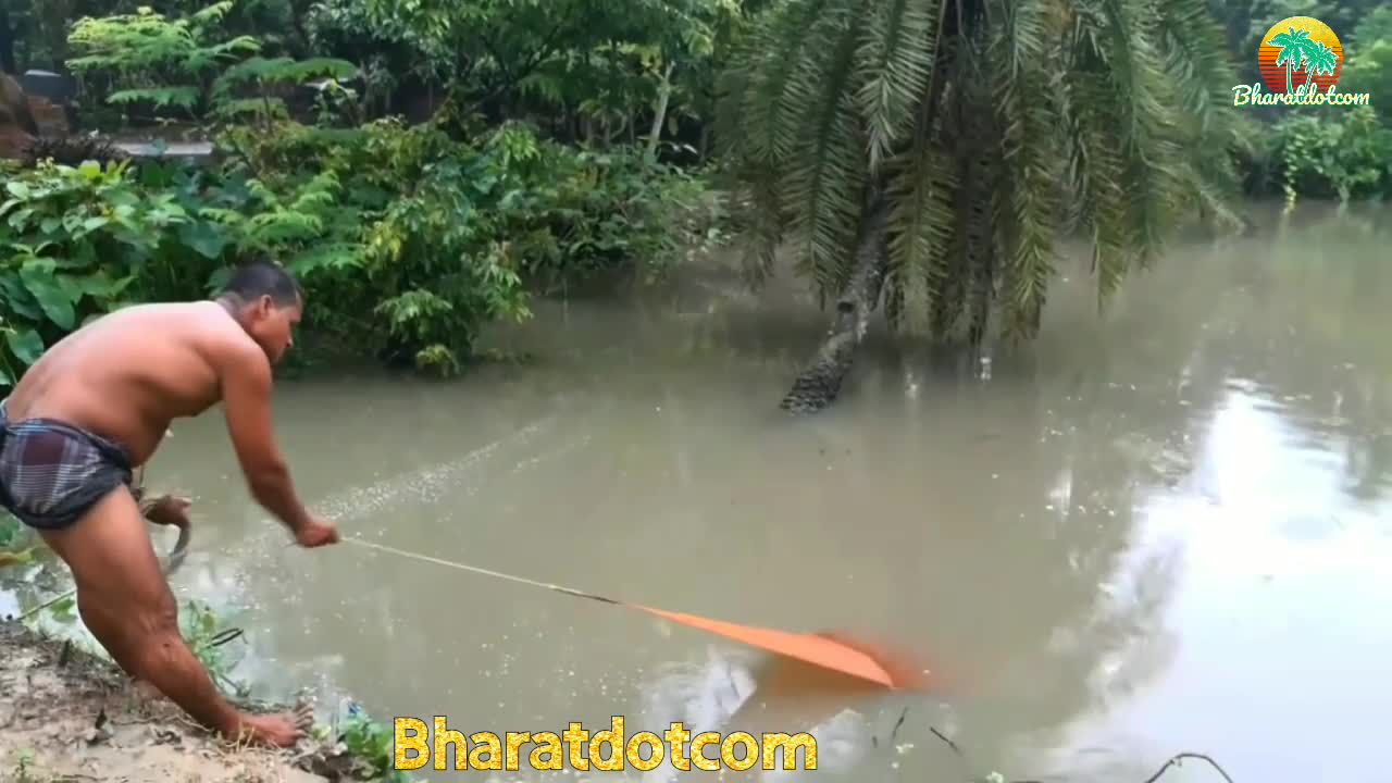 The fun of fishing in the pond with jhaki nets is different