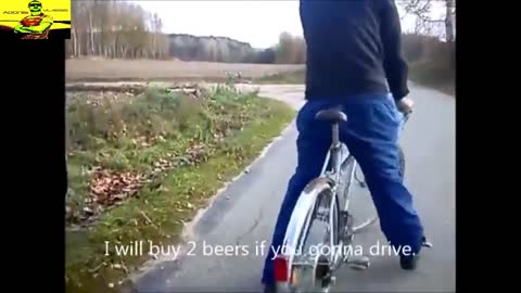 Drunk bicycle ride