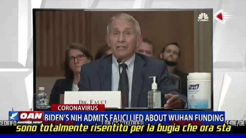 NIH ammette finanziamento a WUHAN. Smentita testimonianza sotto giuramento di FAUCI