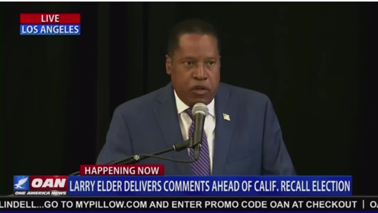 Larry Elder And Rose McGowan Presser 09/12/2021