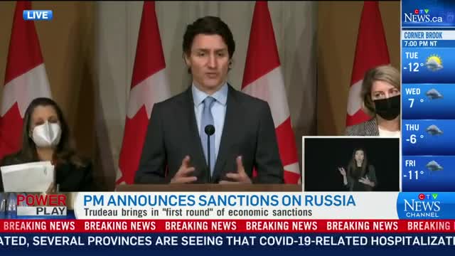 Canada announces 'first round' of economic sanctions on Russia | Watch the full Feb. 22 update