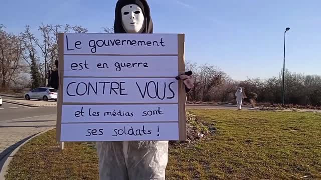 Les Masques BLancs Sud Alsace et Citoyens Appel National le 12 février 2022