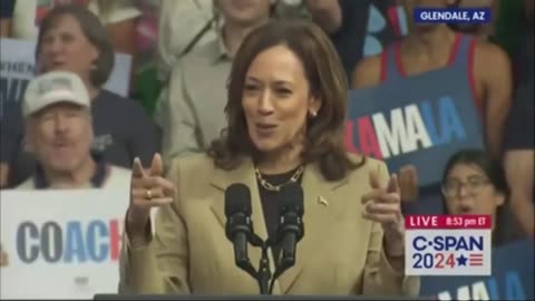 KAMALA GOING OFF SCRIPT SOUNDING LIKE AN IDIOT