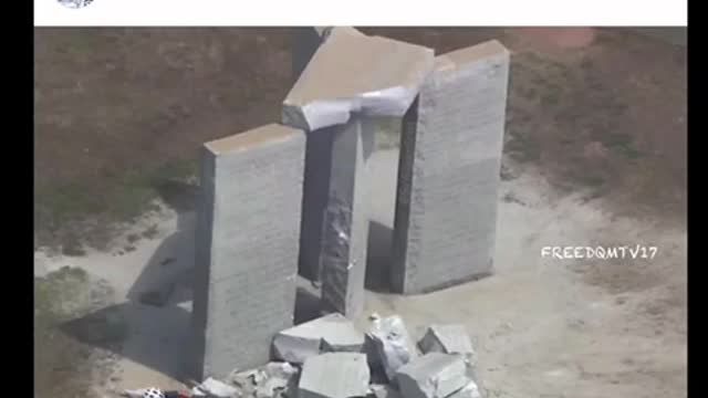 Georgia Guidestones explosion