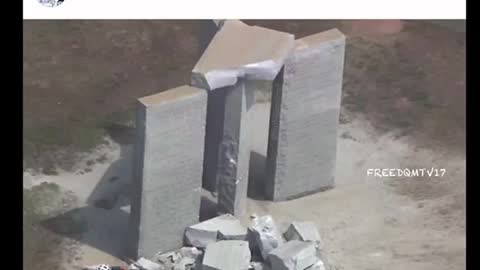 Georgia Guidestones explosion