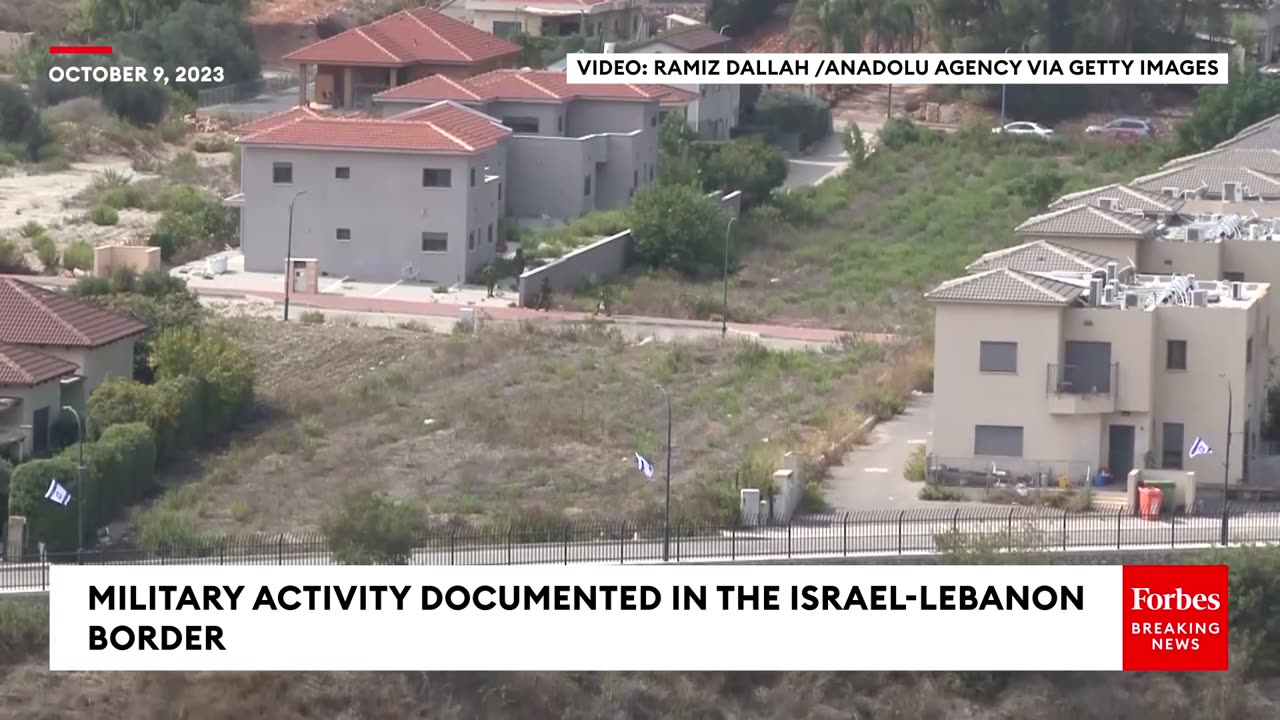 Military Activity Documented In The Israel-Lebanon Border