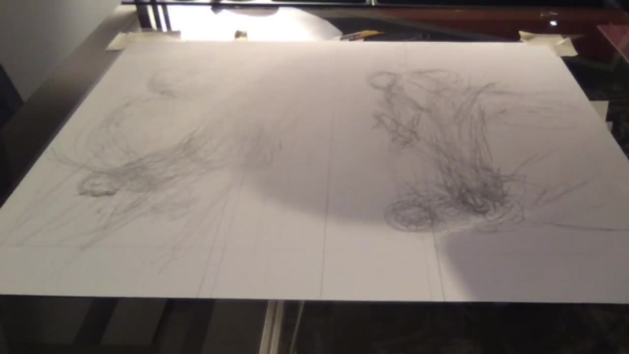 Time lapse: Penciling page 79 in 11 minutes